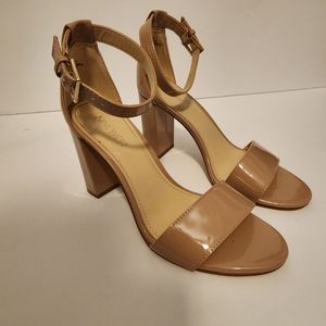 Nine west nude pruced heel sandal 6.5